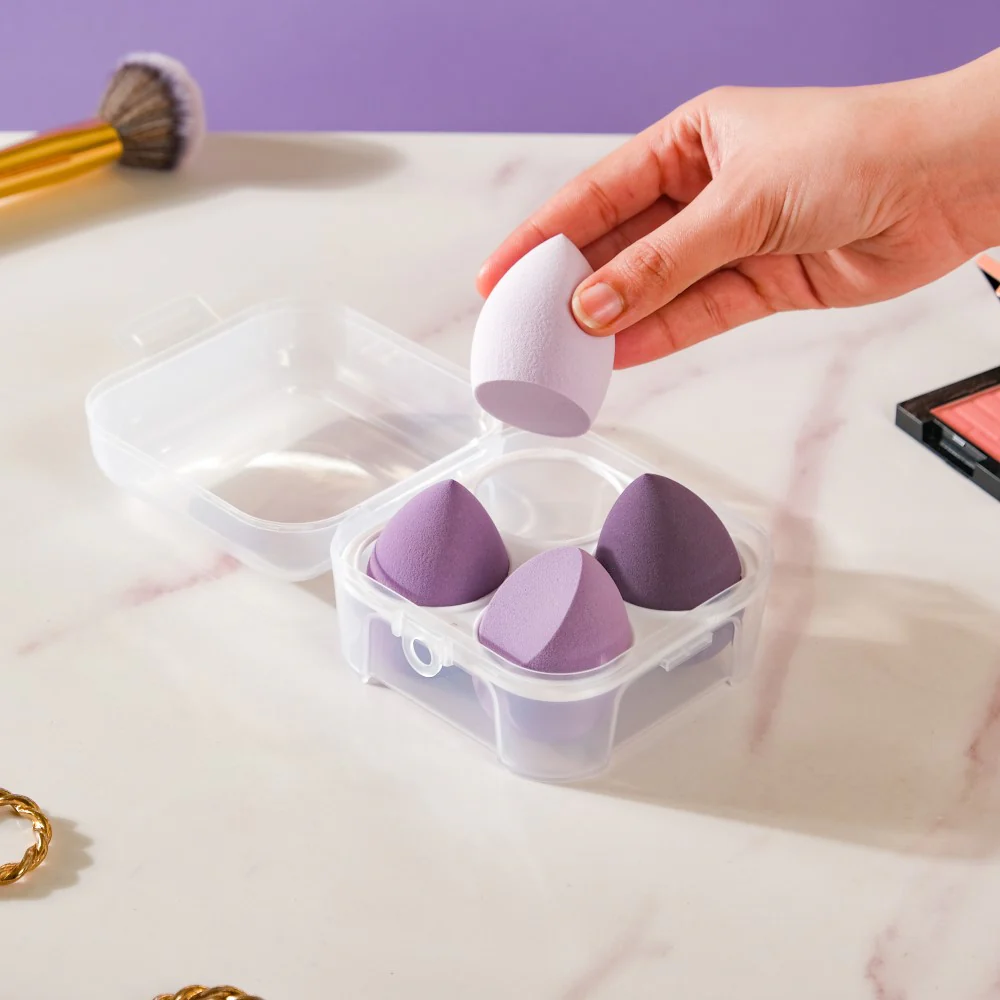Plush Beauty Blender Purple Set of 4 - Image 2