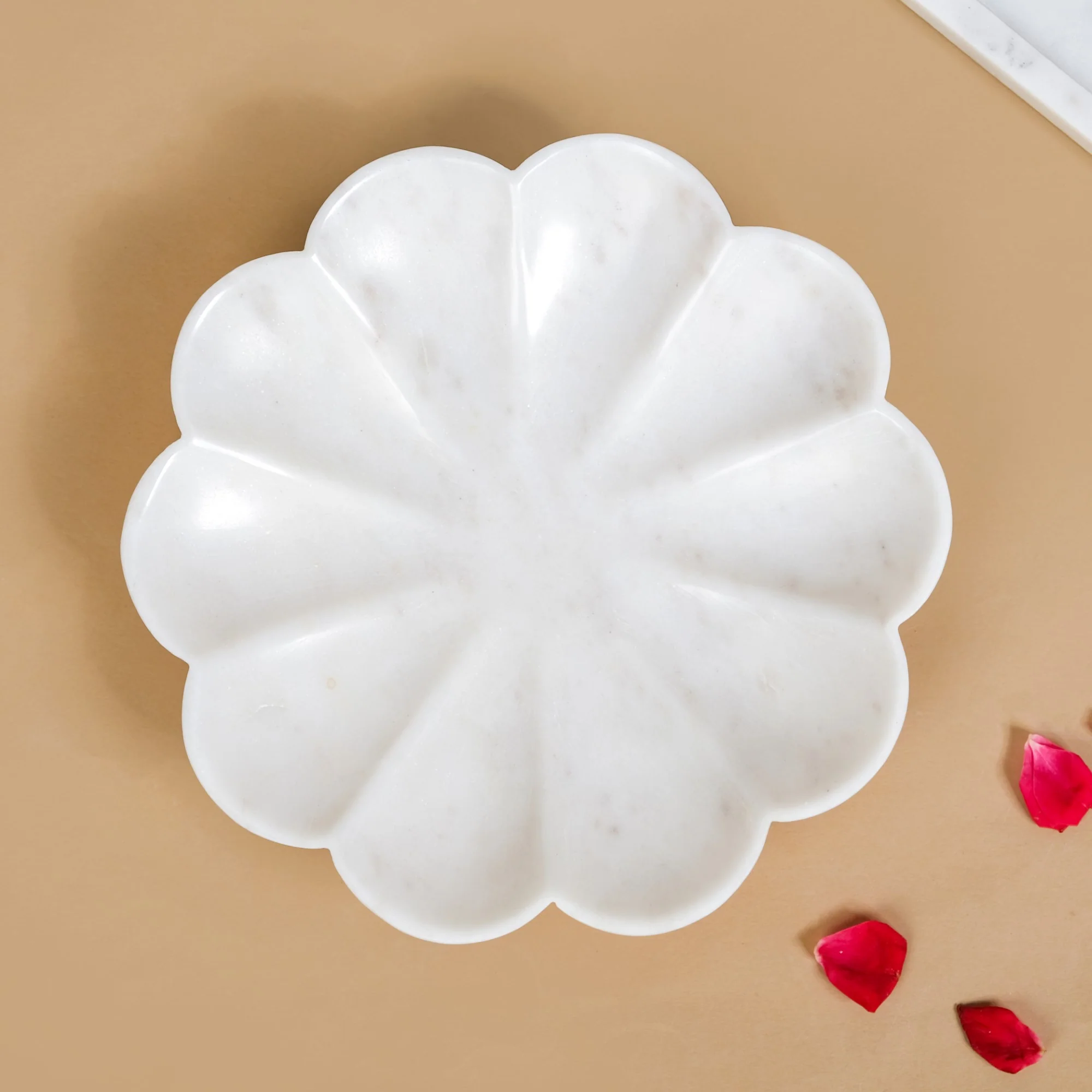 Polished Marble Serving Platter Large 9 Inch - Image 5