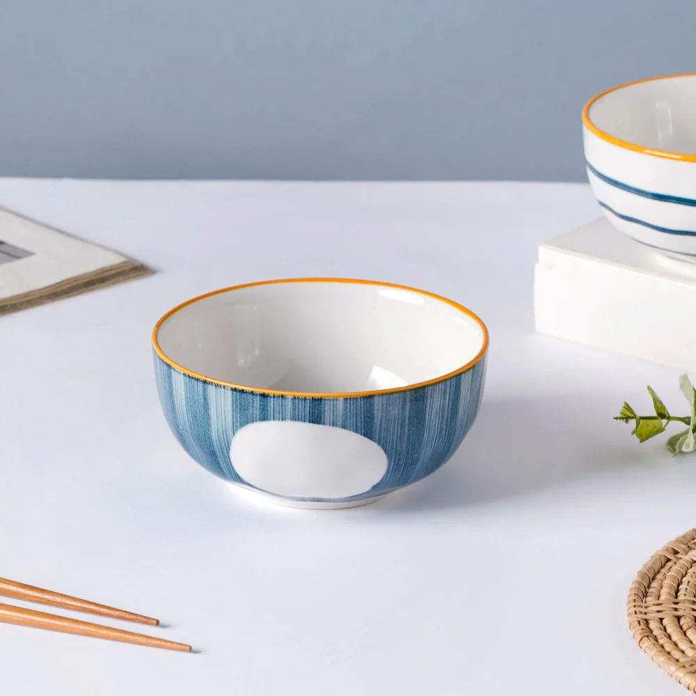 Polka Dot Ceramic Soup Bowl Nitori 250ml - Image 3