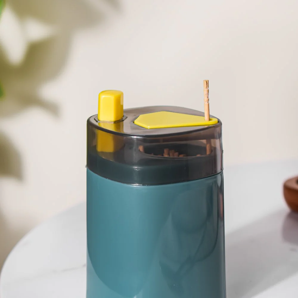 Pop-Up Toothpick Holder Dispenser Blue - Image 6