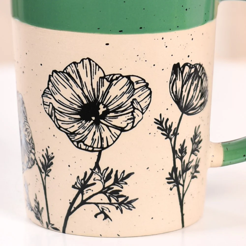 Poppy Grove Ceramic Coffee Mug Set Of 4 450ml - Image 11