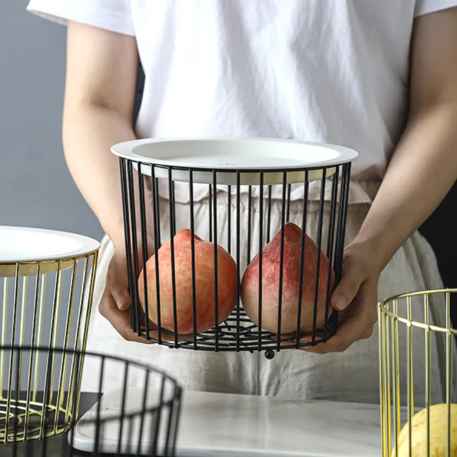 Porcelain Saucer Fruit Basket