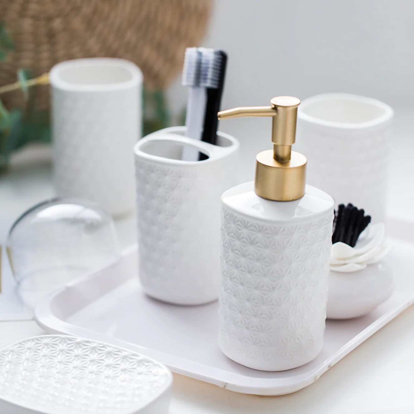 Porcelain White Bath Set - Image 7