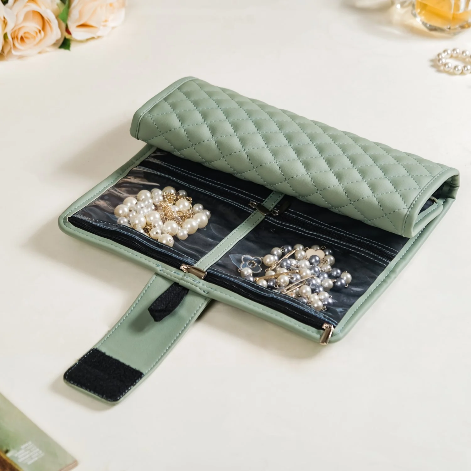 Portable Green Jewellery Organizer - Image 12