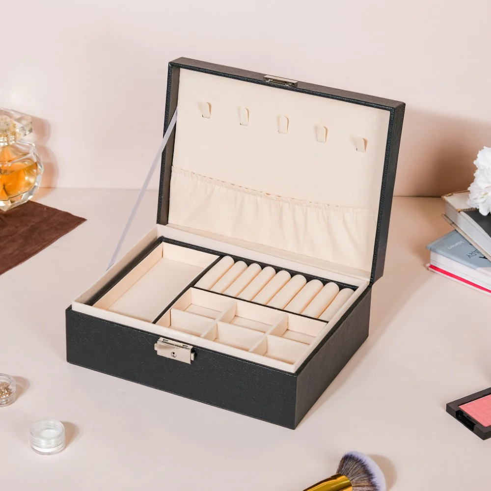 Portable Jewellery Organiser Black - Image 12