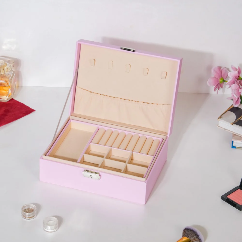 Portable Jewellery Organiser Blush Pink - Image 10