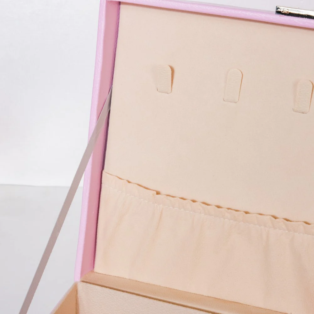 Portable Jewellery Organiser Blush Pink - Image 12