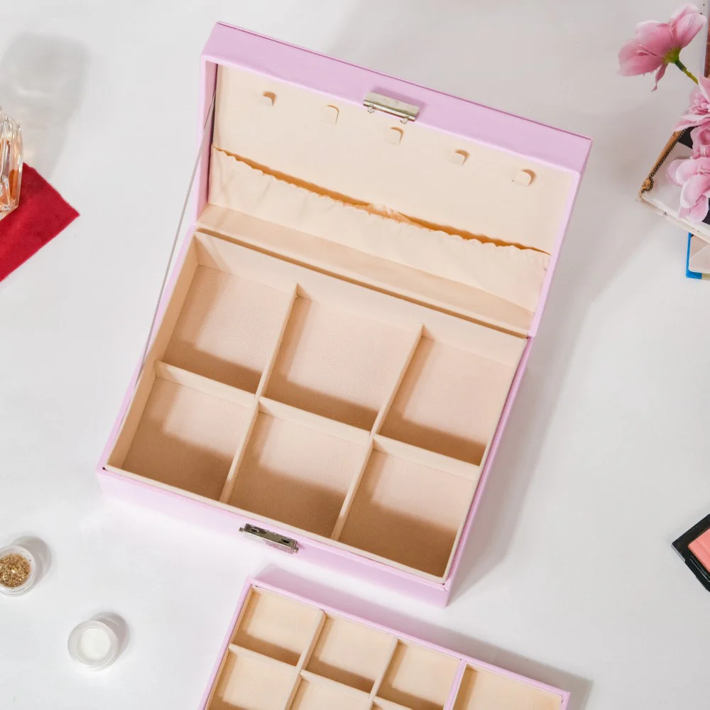 Portable Jewellery Organiser Blush Pink - Image 9