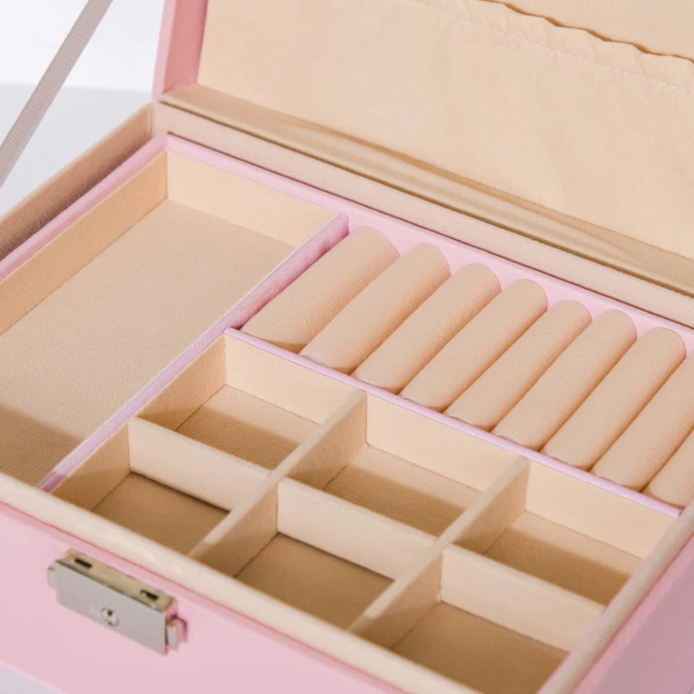 Portable Jewellery Organiser Pink - Image 10