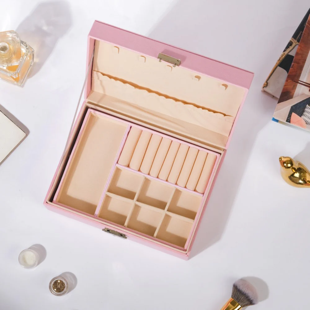 Portable Jewellery Organiser Pink - Image 15
