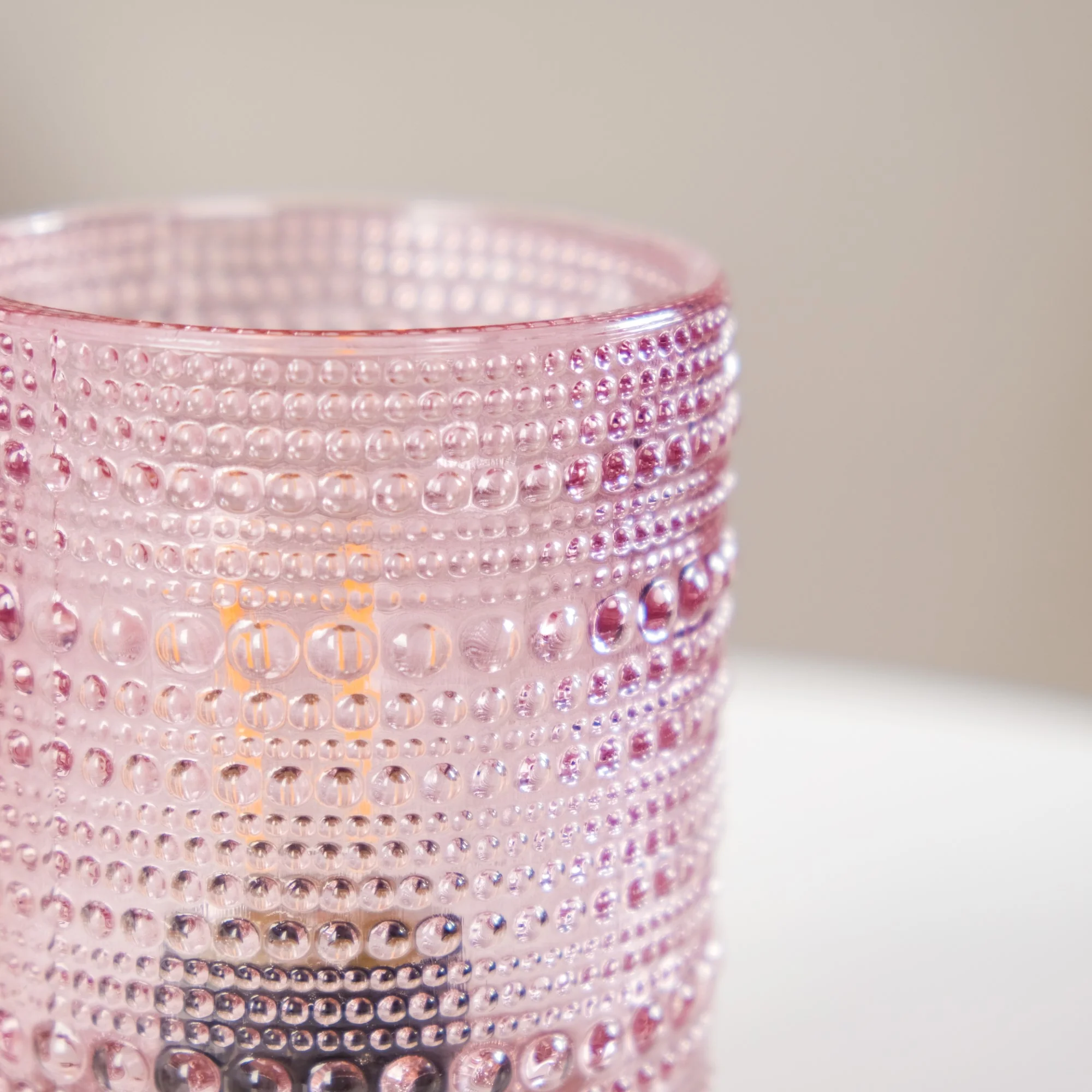 Portable Purple Bubble Glass Bedside Lamp - Image 7