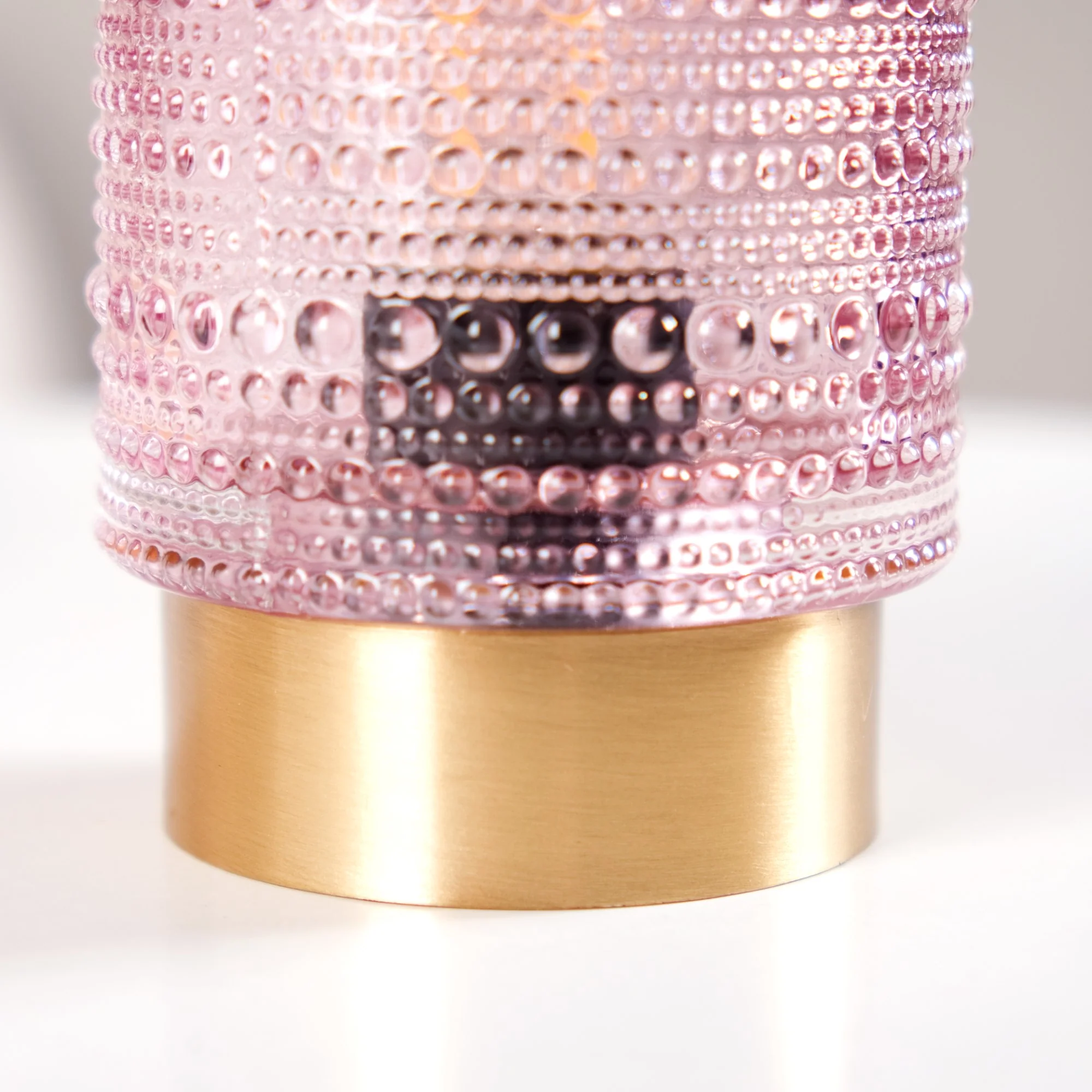Portable Purple Bubble Glass Bedside Lamp - Image 9