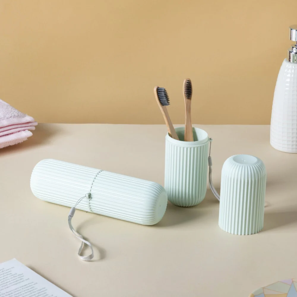 Portable Travel Toothbrush Case Green Set Of 2 - Image 6