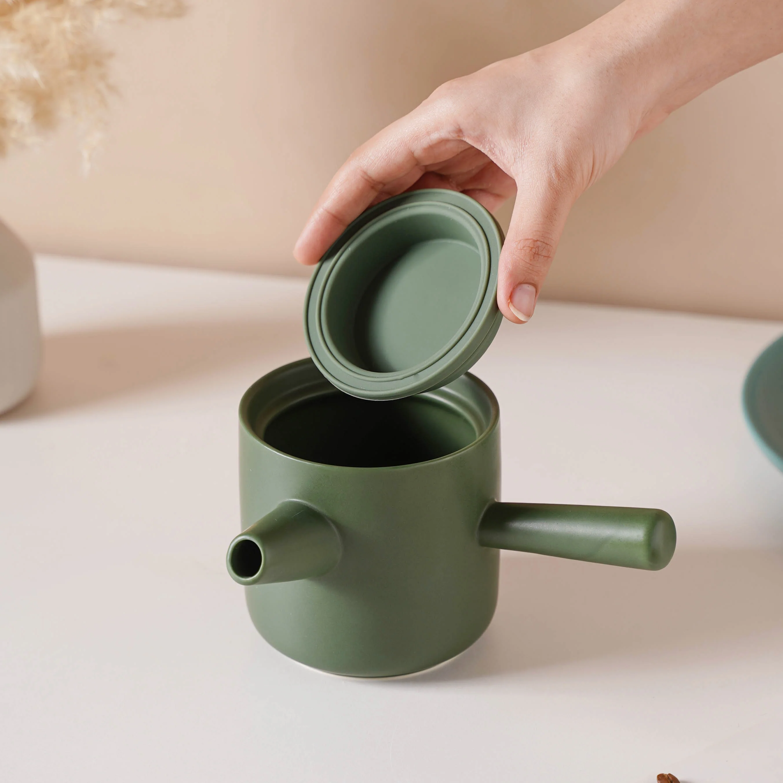 Pour Over Coffee Pot Set Green 400 ml - Image 4