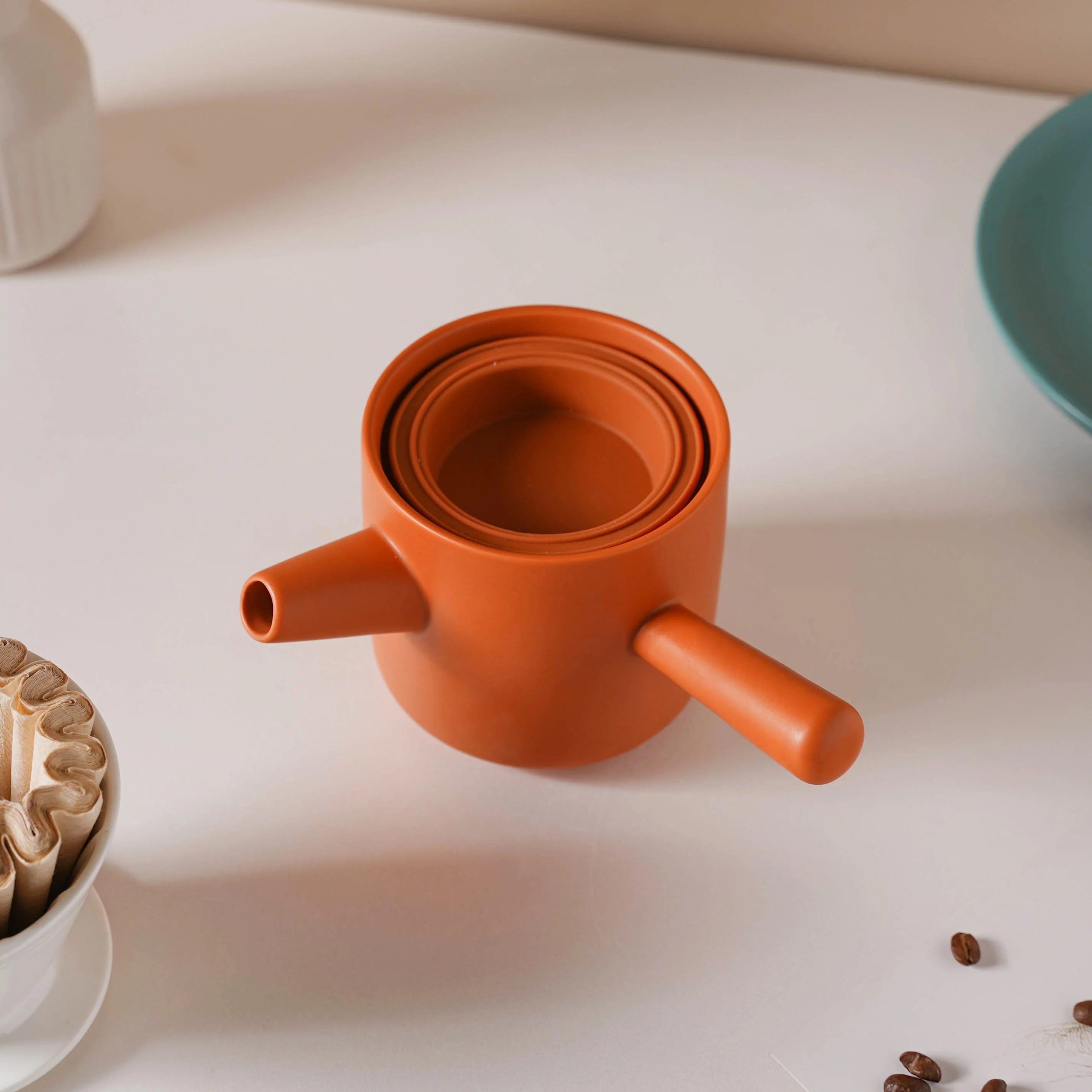 Pour Over Coffee Pot Set Orange 400 ml - Image 9