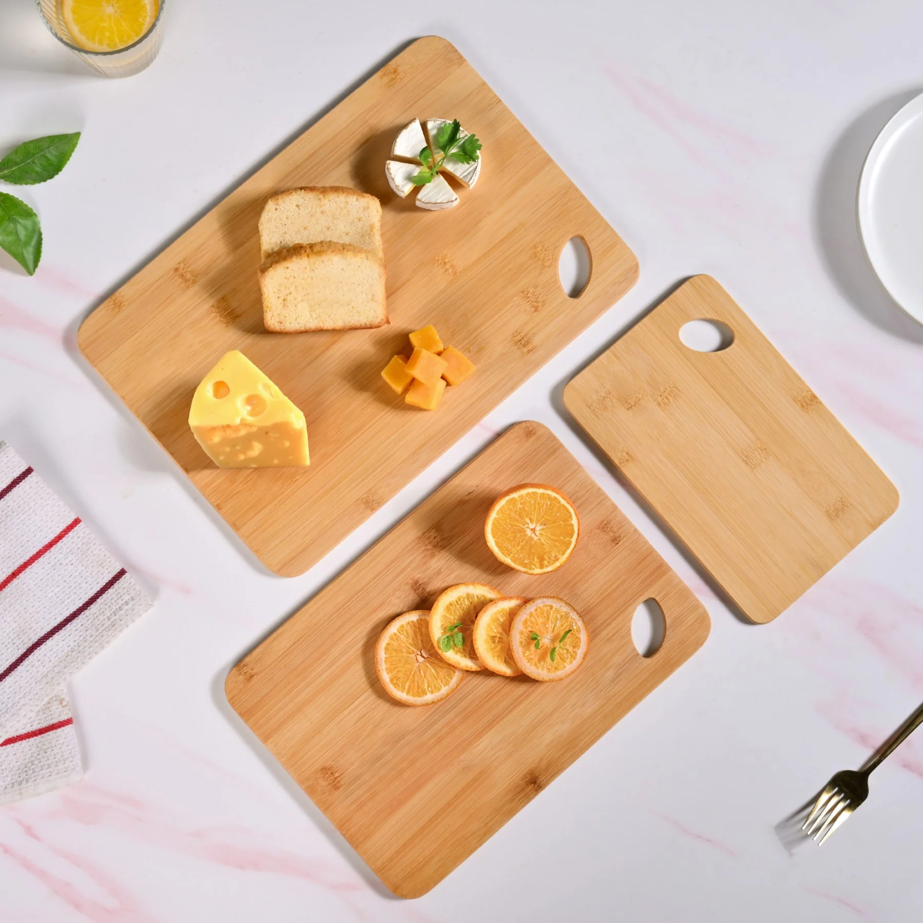 Premium Bamboo Serving Board Set Of 3 - Image 8