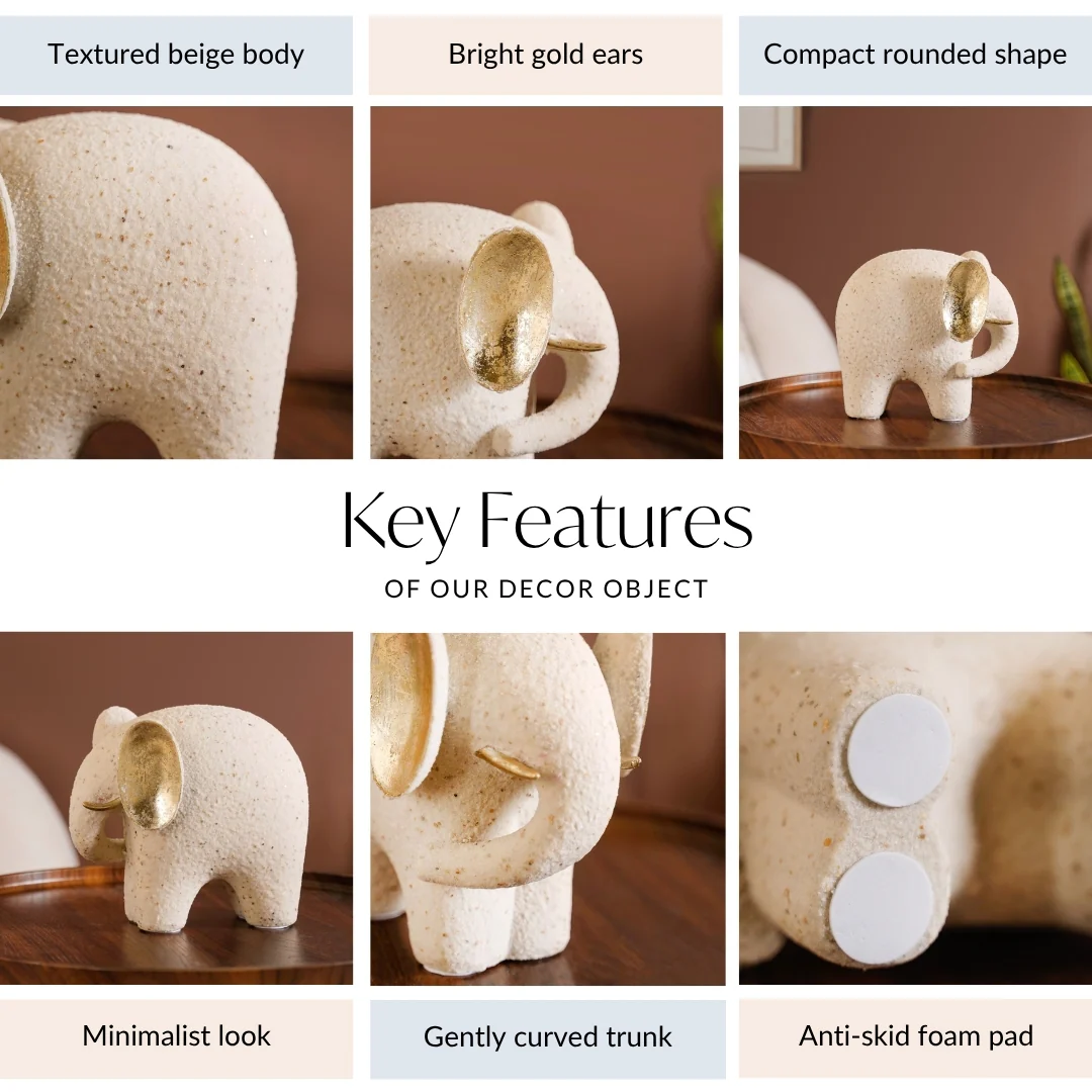 Premium Tabletop Elephant Figure - Image 4
