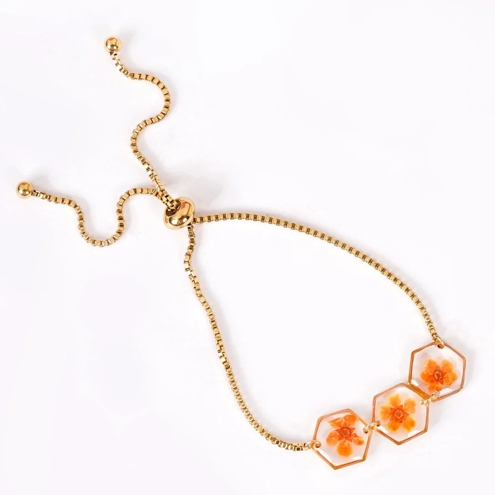 Pressed Flower Bracelet With Tassels - Image 5