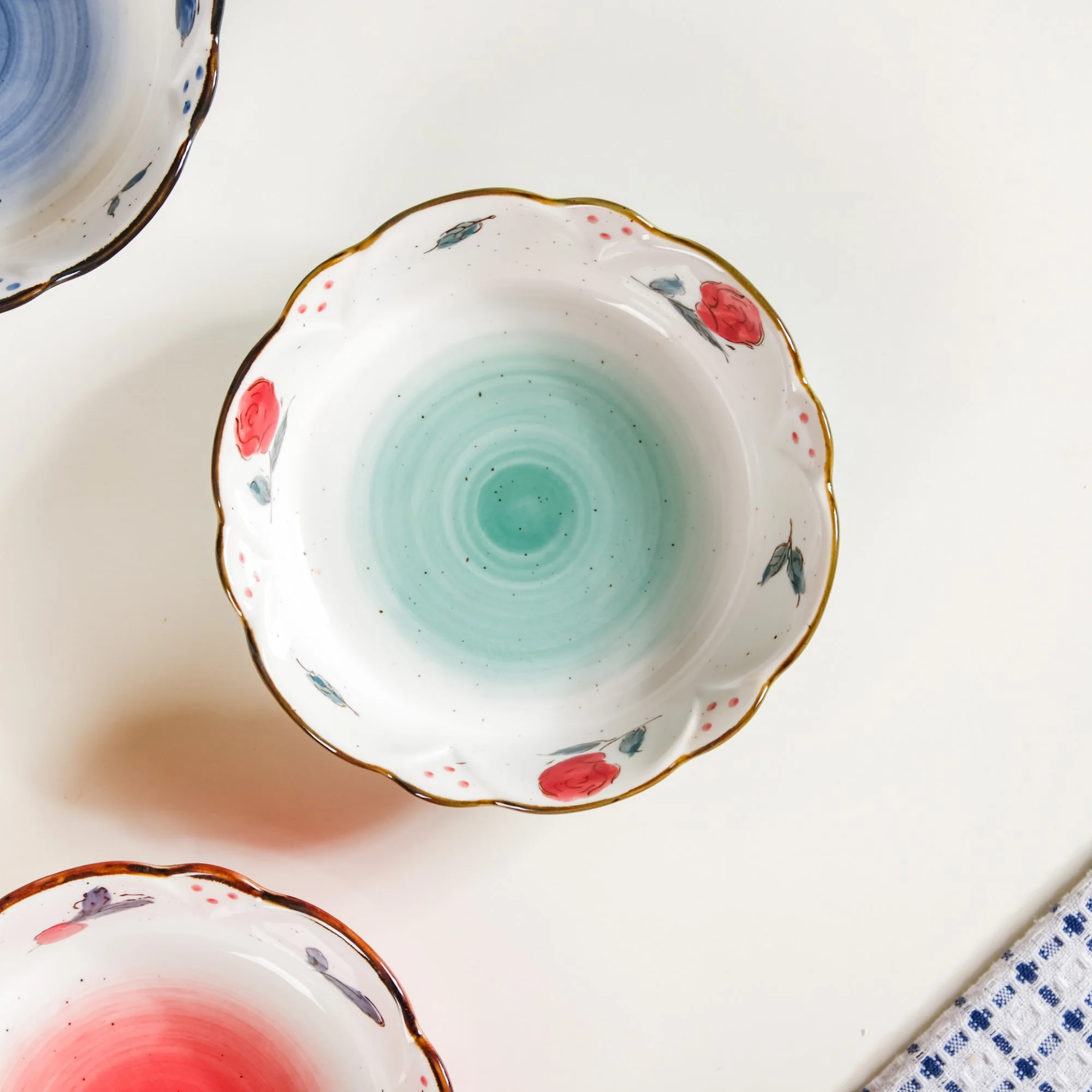 Printed Ceramic Serving Bowl 300 ml - Image 12