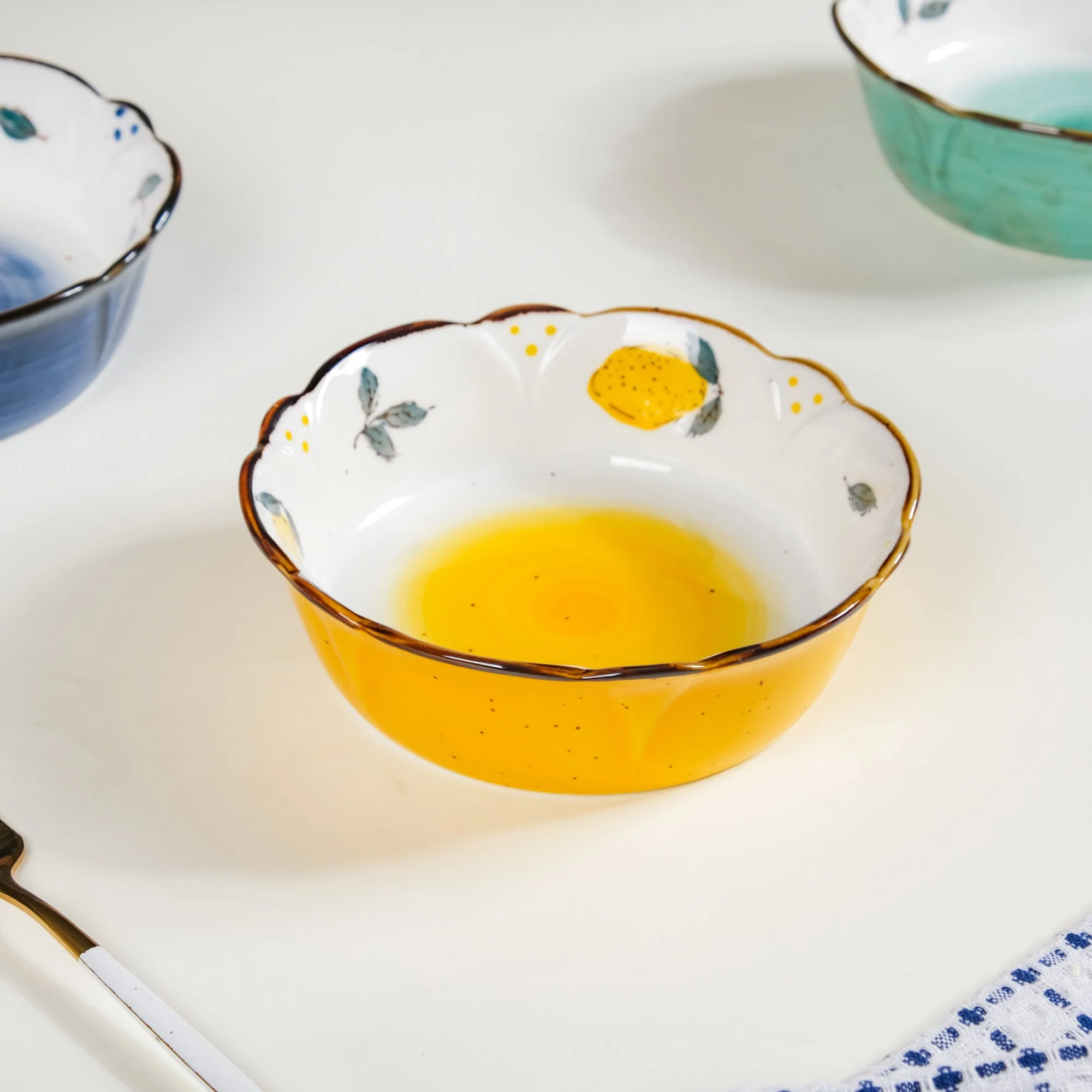 Printed Ceramic Serving Bowl 300 ml - Image 13