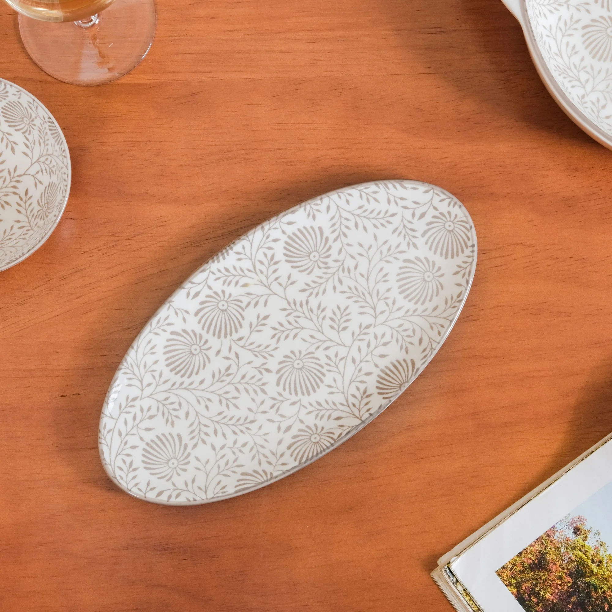 Printed Square Plates 24 Piece Dinner Set For 6 - Image 20