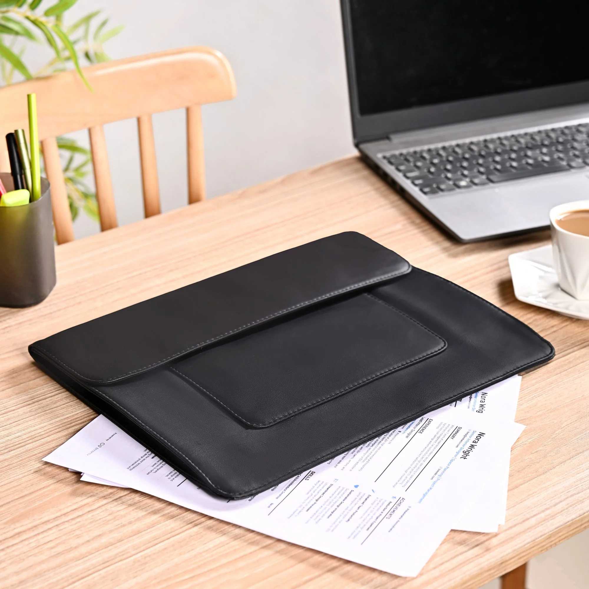 Professional Folder With Two Zipper Pockets - Image 2