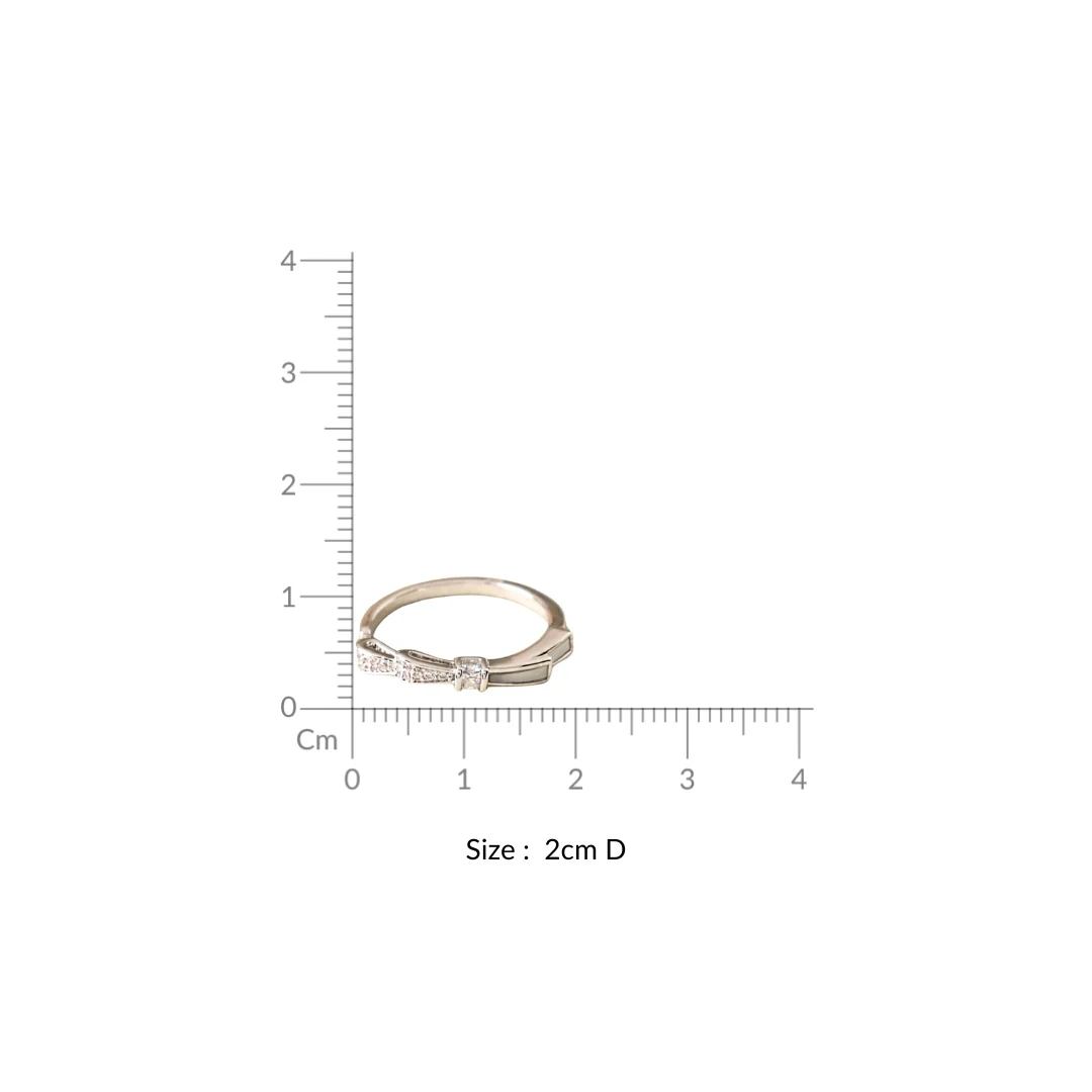 Promise Ribbon Silver Ring - Image 3