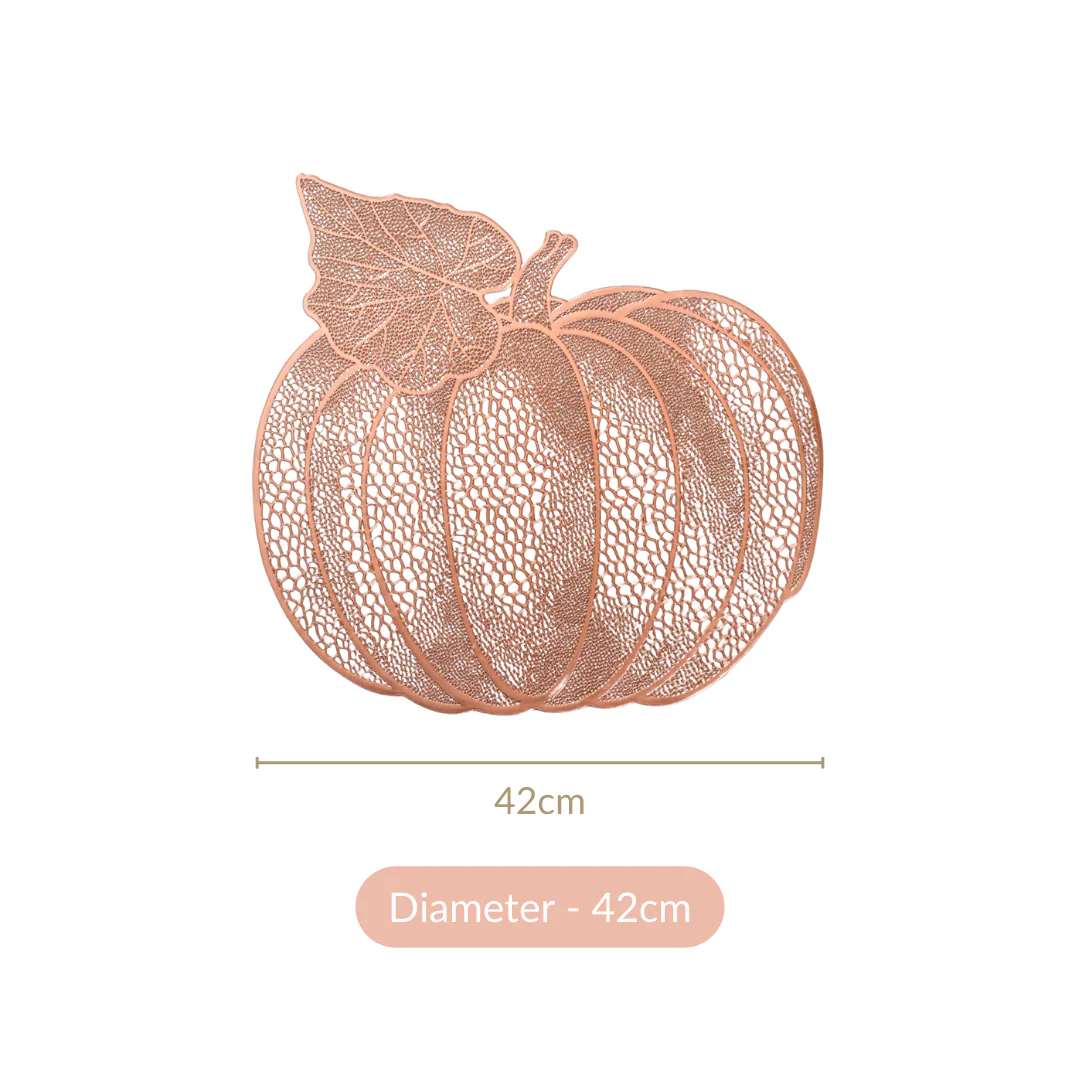 Pumpkin Rose Gold Tablemat Set Of 6 - Image 6