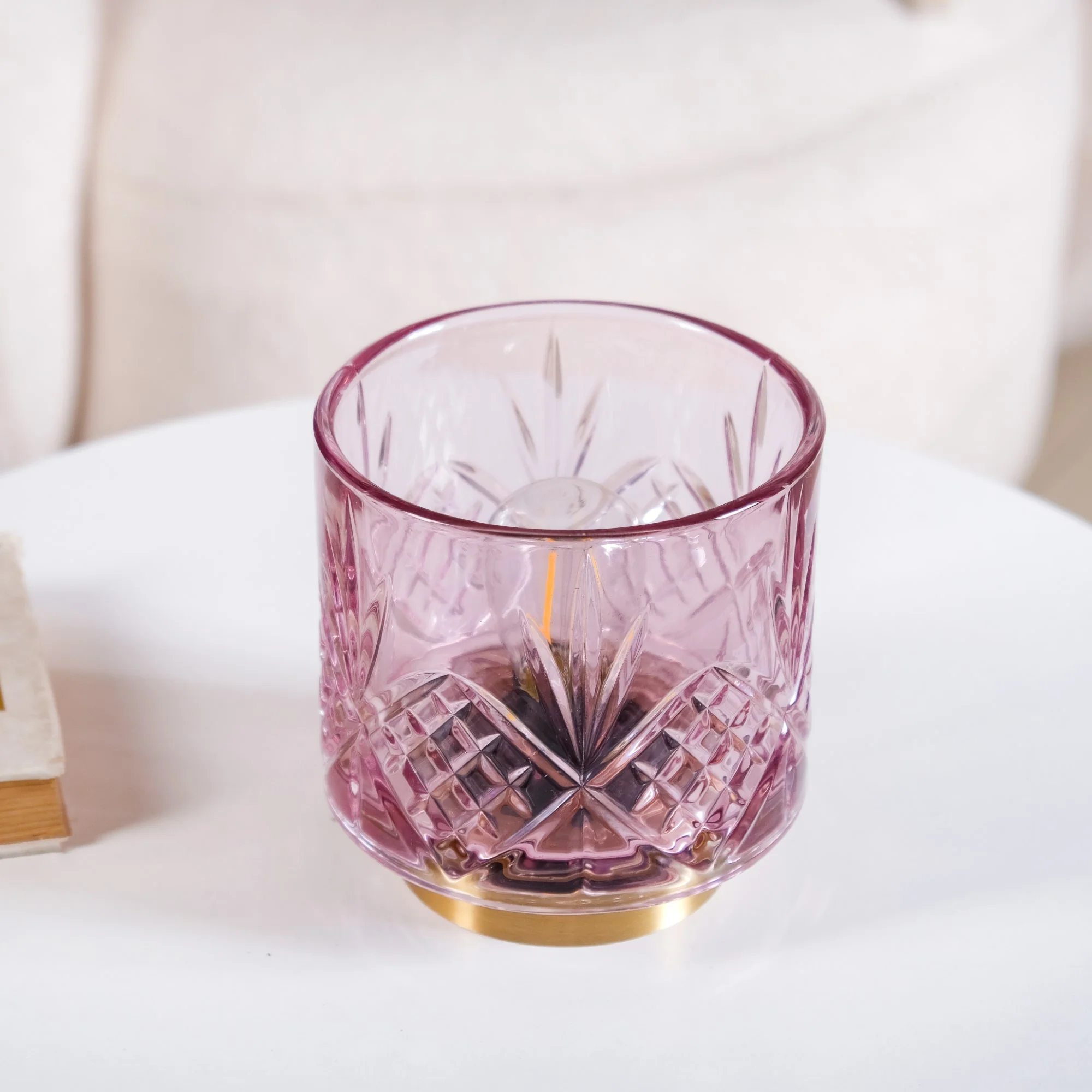 Purple Decorative Glass Lamp - Image 7