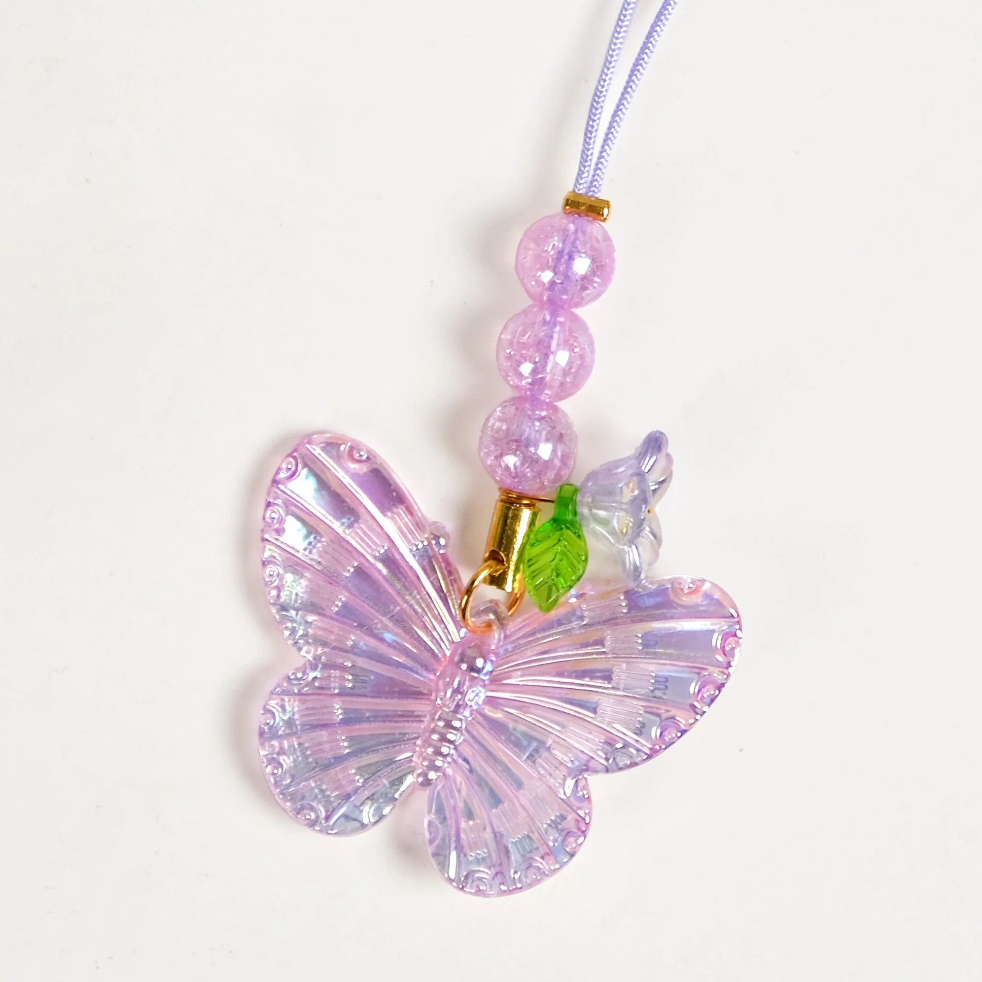 Purple Fairy Dust Butterfly Phone Charm - Image 5