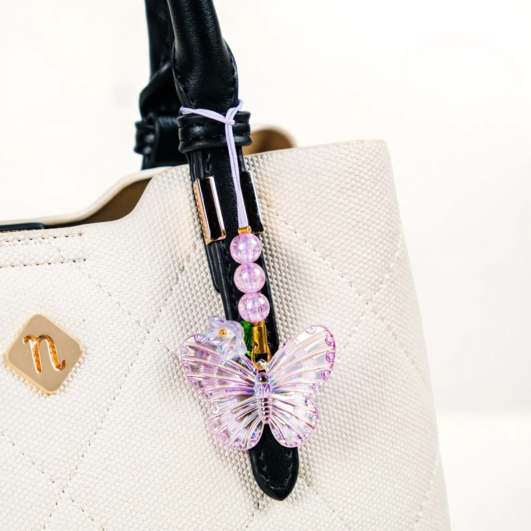Purple Fairy Dust Butterfly Phone Charm - Image 7