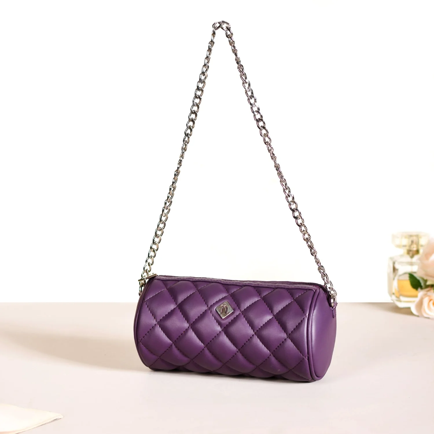 Purple Mini Barrel Bag - Image 3