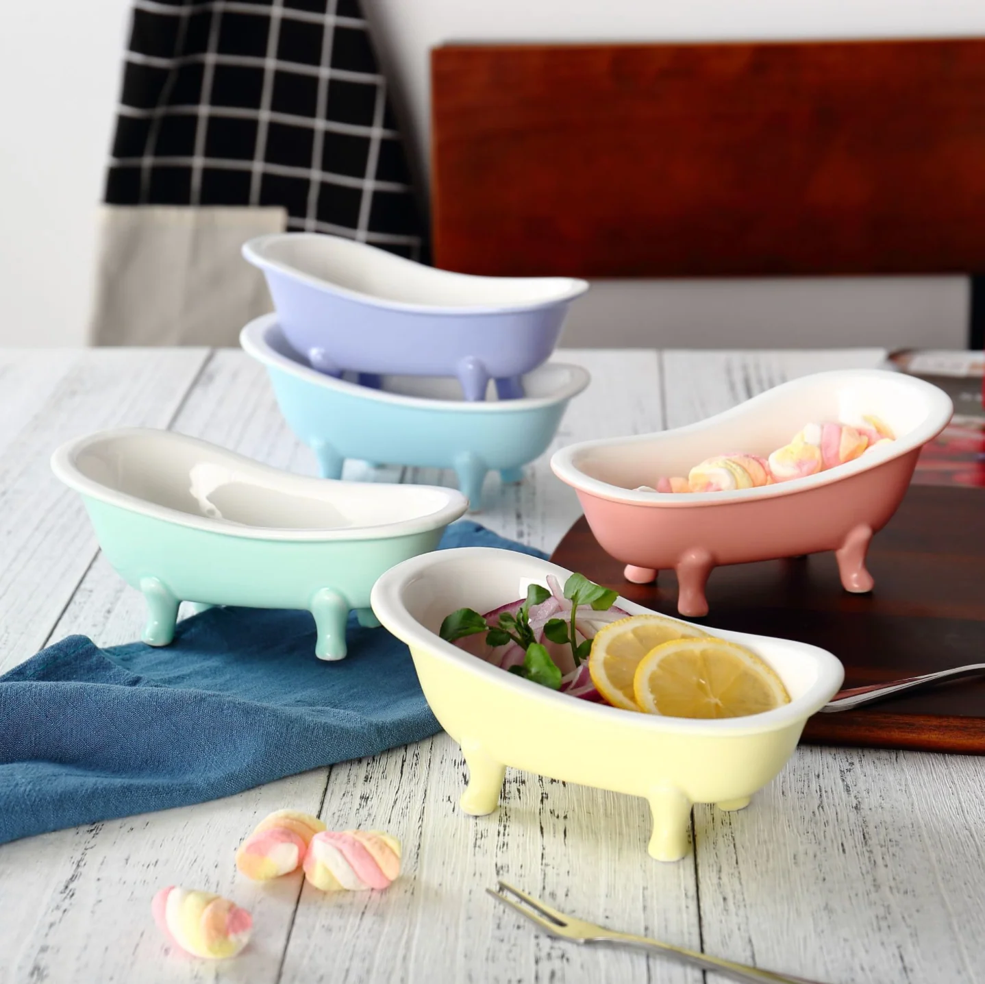 Purple Tub Ceramic Snack Bowl 200 ml - Image 7