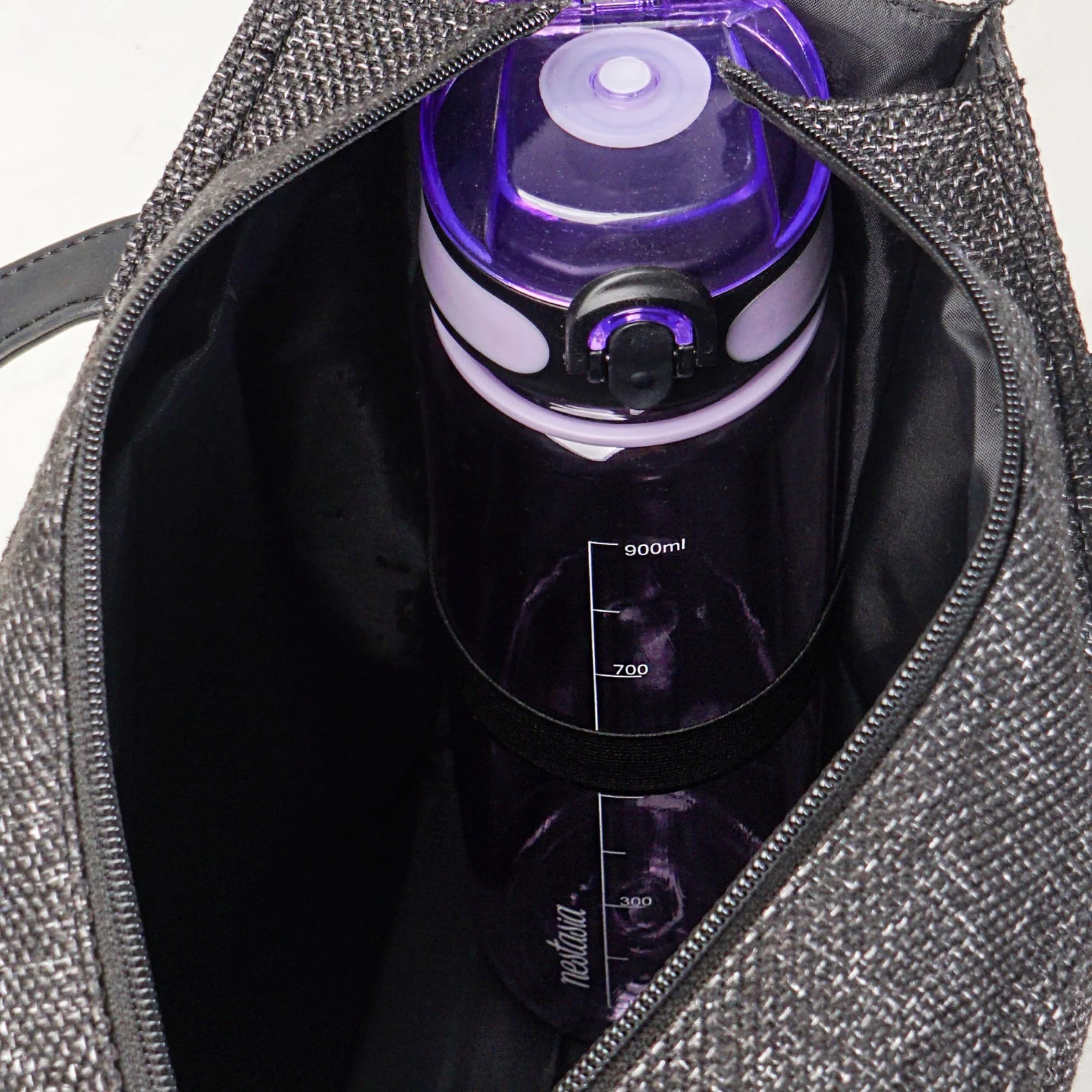 Purple Vegan Leather Lunch Bag - Image 8