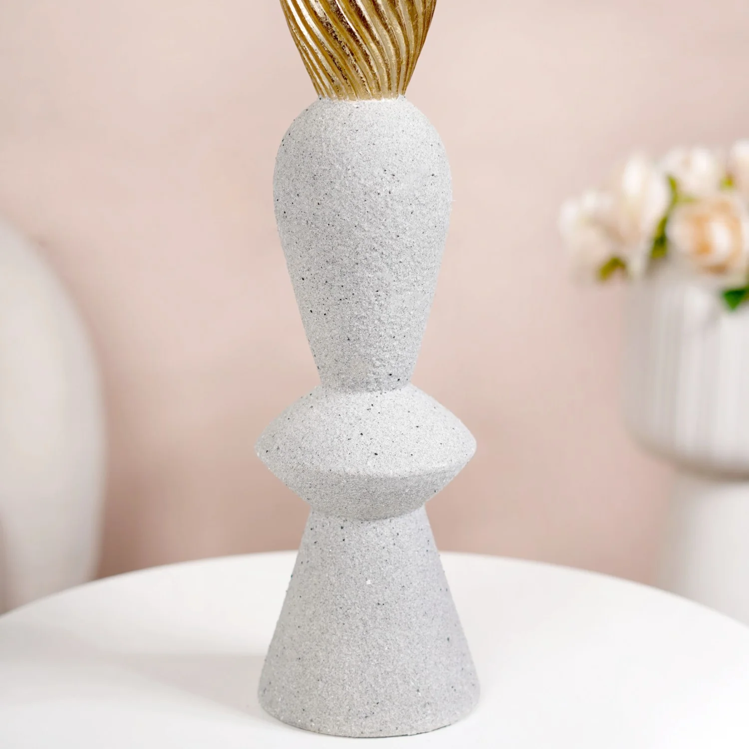 Quartz Sand Finish Texture Pole Showpiece - Image 5