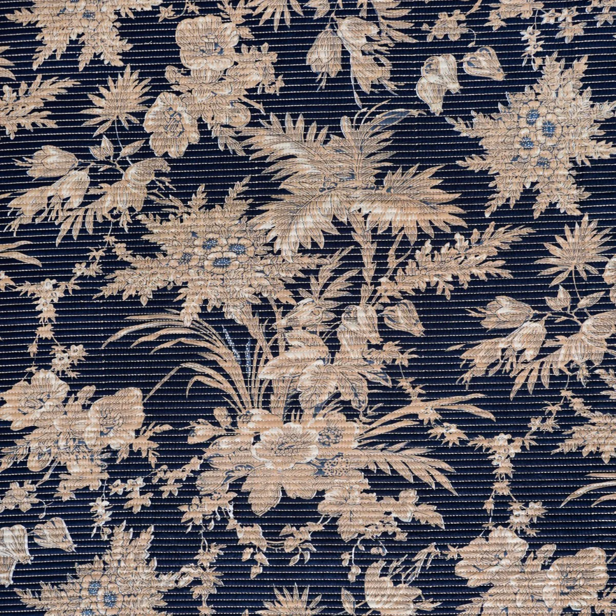 Quilted Cotton Printed King Size Bed Cover Navy 102x93 Inch - Image 2