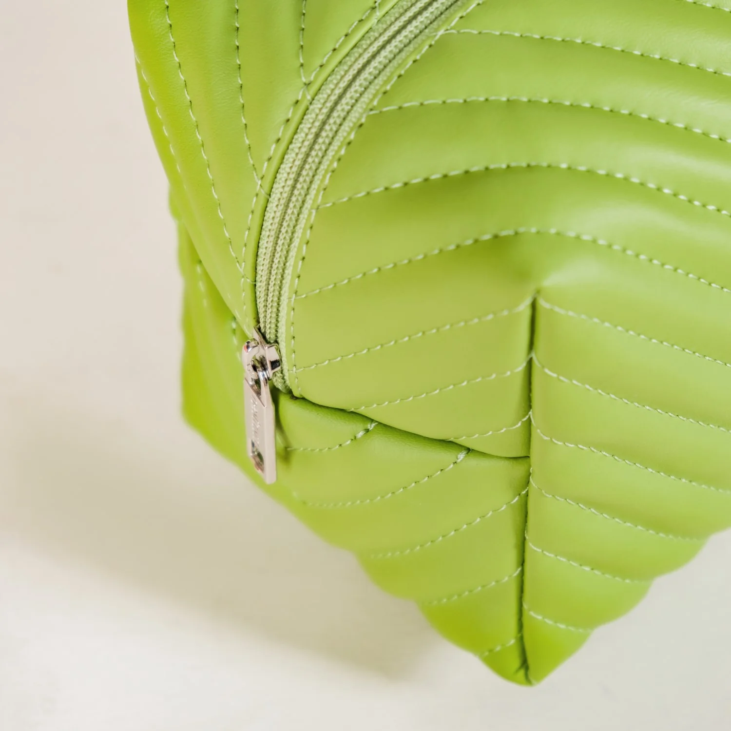 Quilted Vegan Leather Makeup Organizer Set Of 2 Green - Image 10