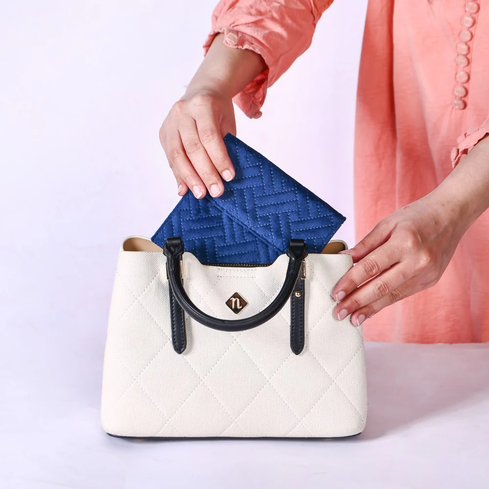 Quilted Versatile Small Makeup Pouch Set Of 4 - Image 2