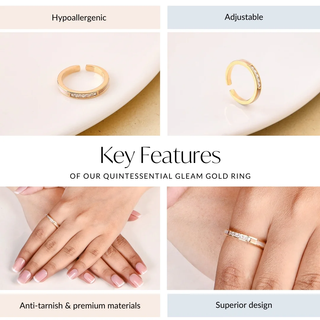 Quintessential Gleam Gold Ring - Image 4