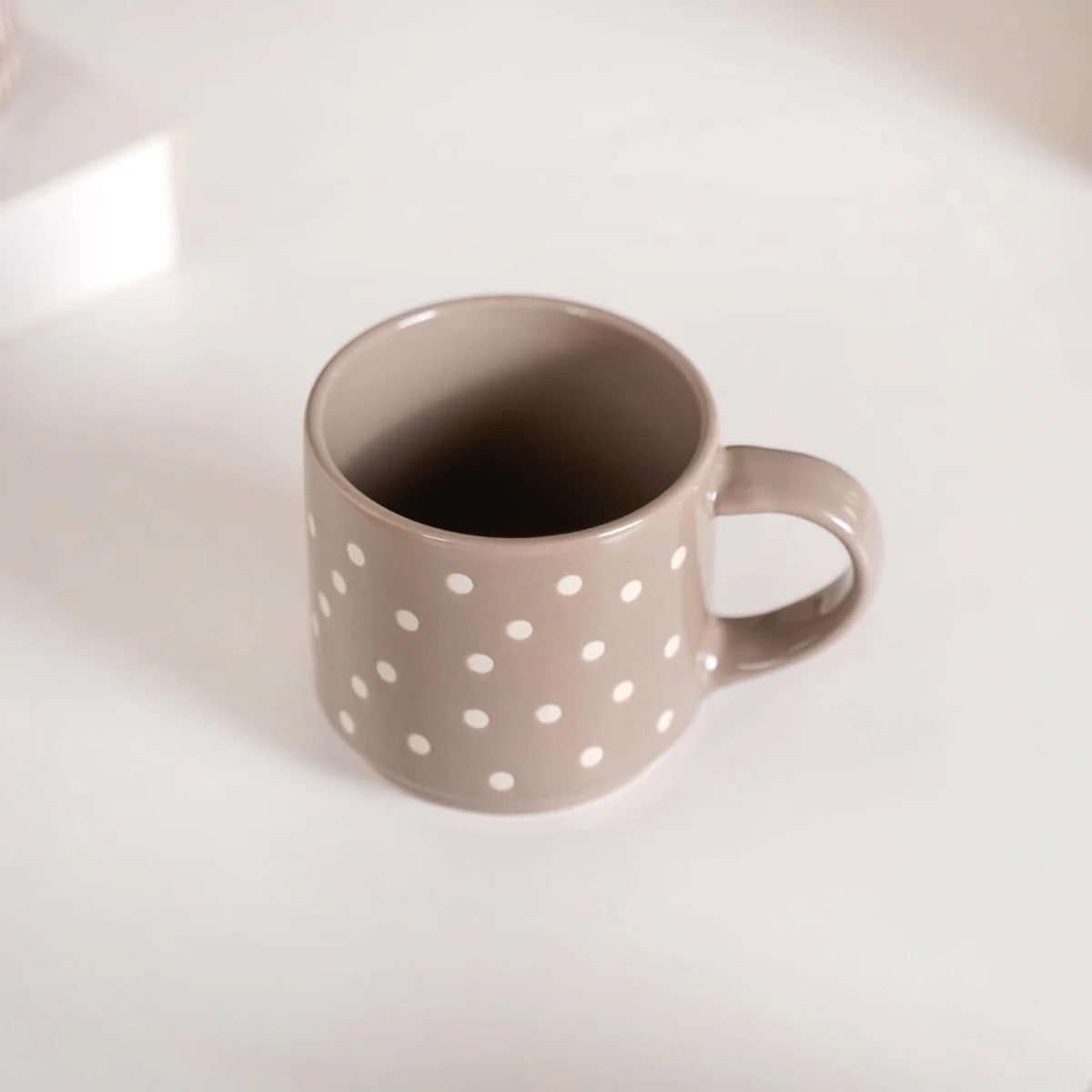 Quirky Beige Stackable Cups Set Of 4 220ml - Image 12