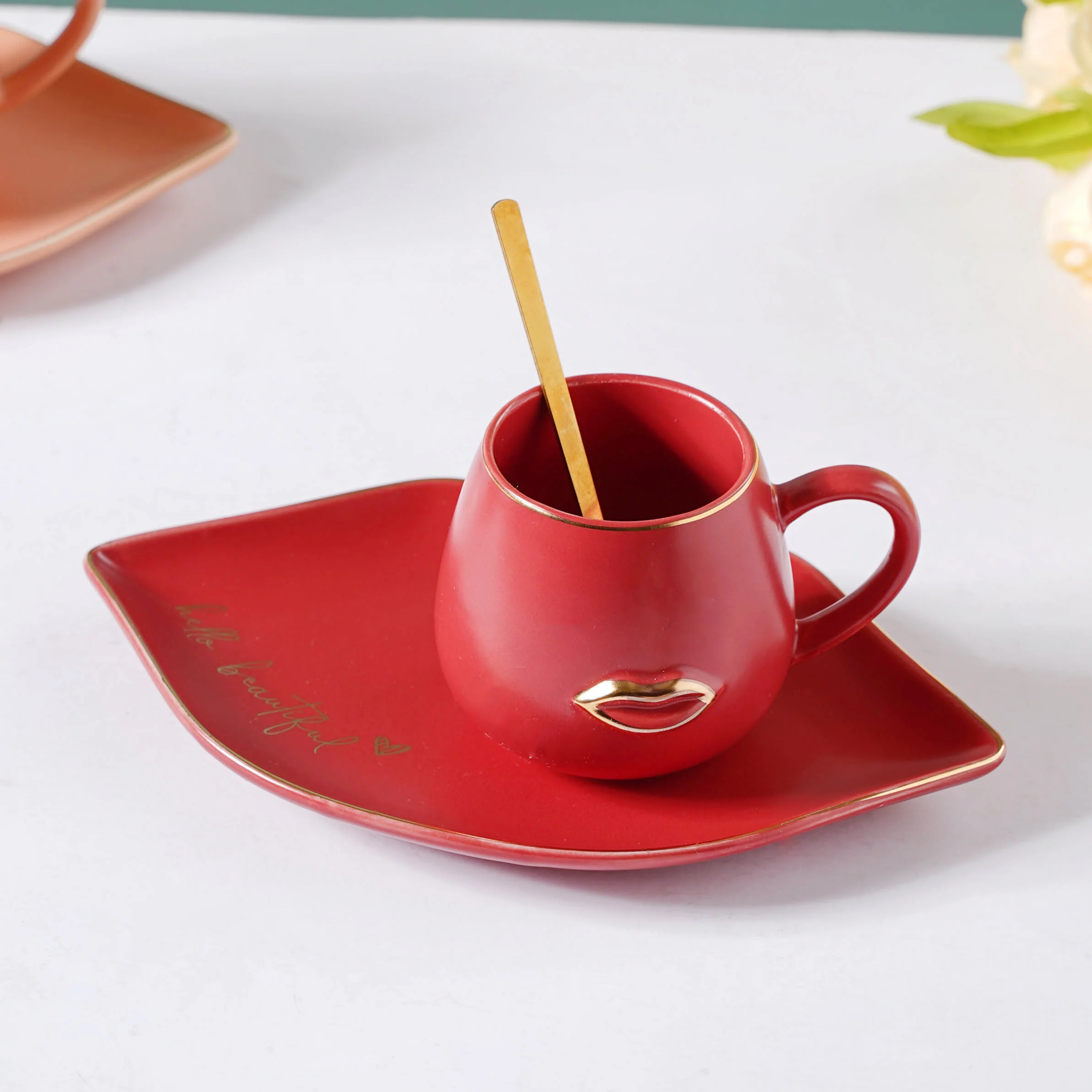 Quirky Cup and Plate Set - Image 2