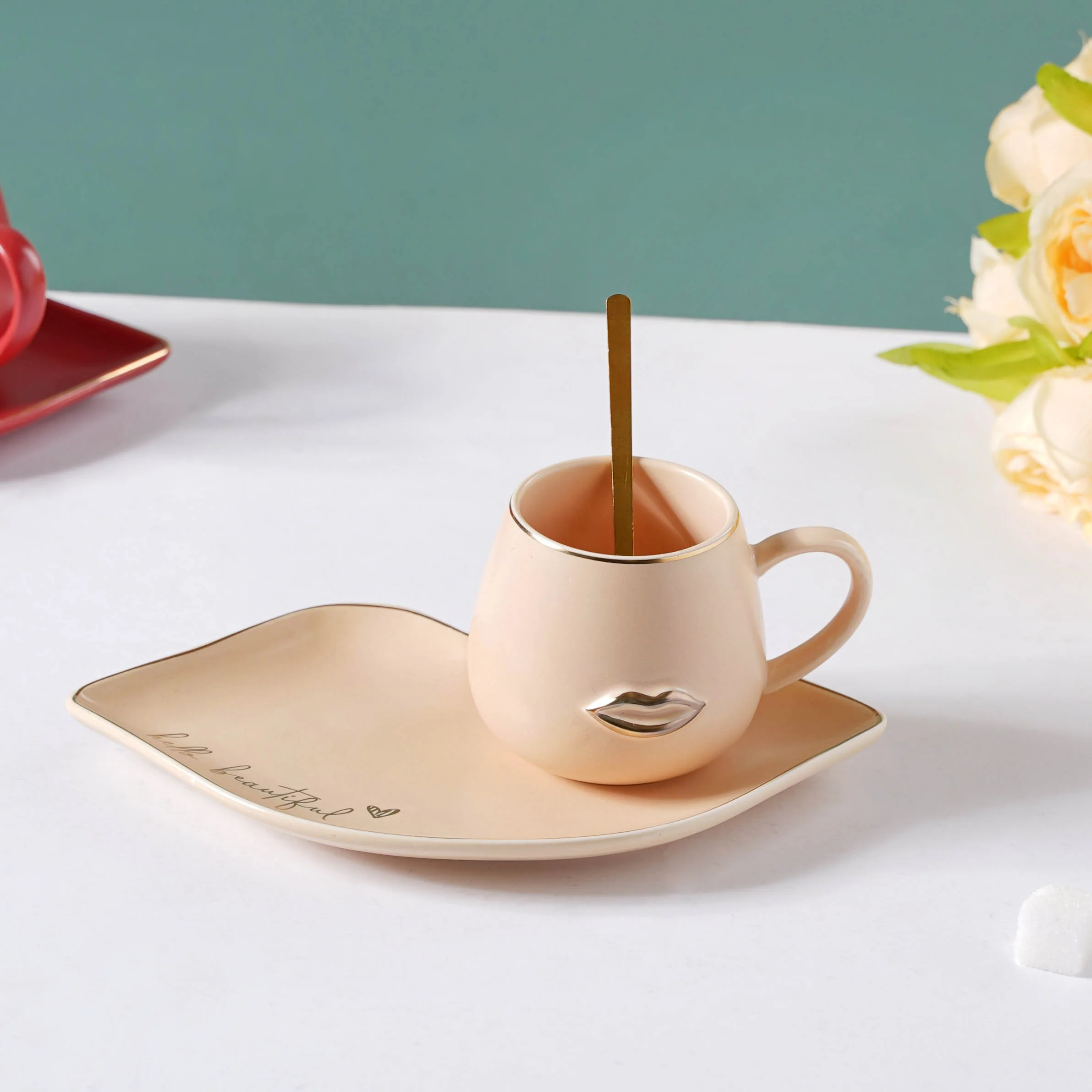 Quirky Cup and Plate Set - Image 3