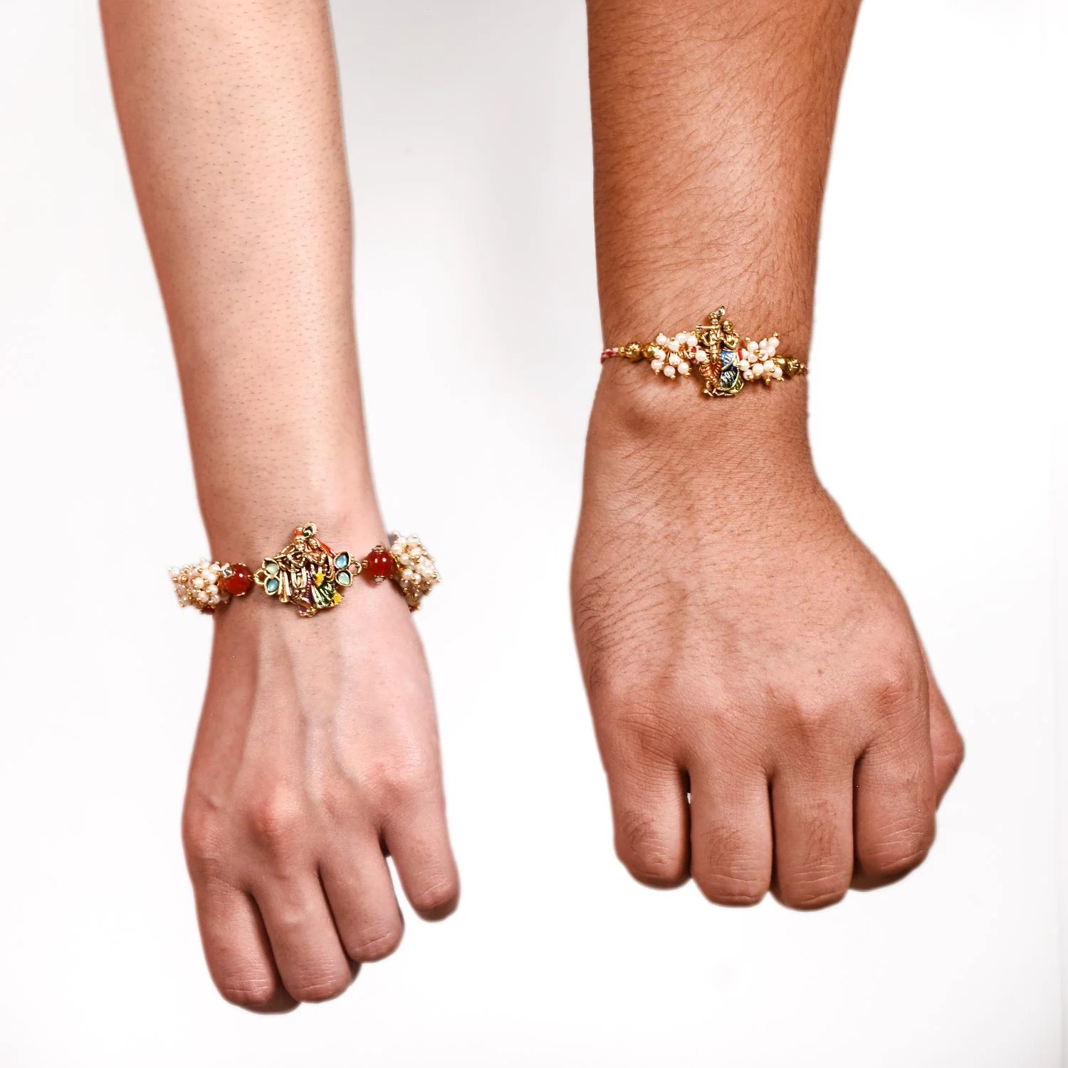 Radha Krishna Rakhi Gift Set For Bhaiya Bhabhi - Image 3