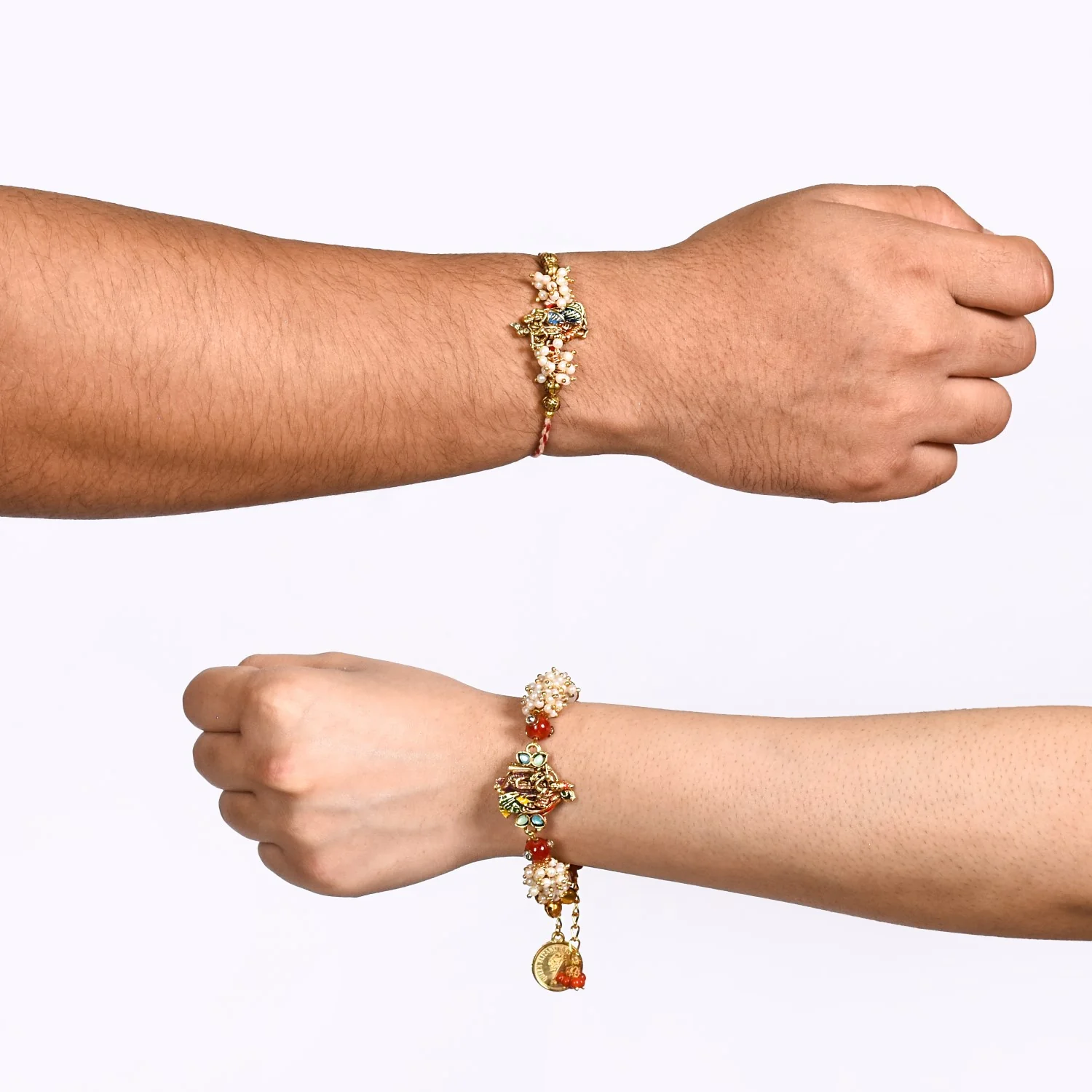 Radha Krishna Rakhi Gift Set For Bhaiya Bhabhi - Image 6