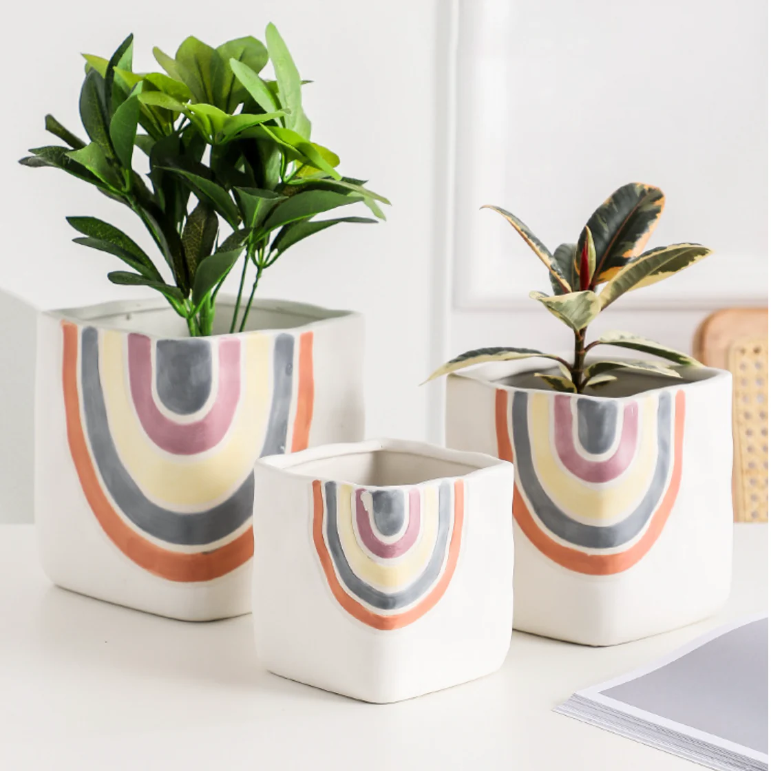 Rainbow Square Pot Large - Image 13