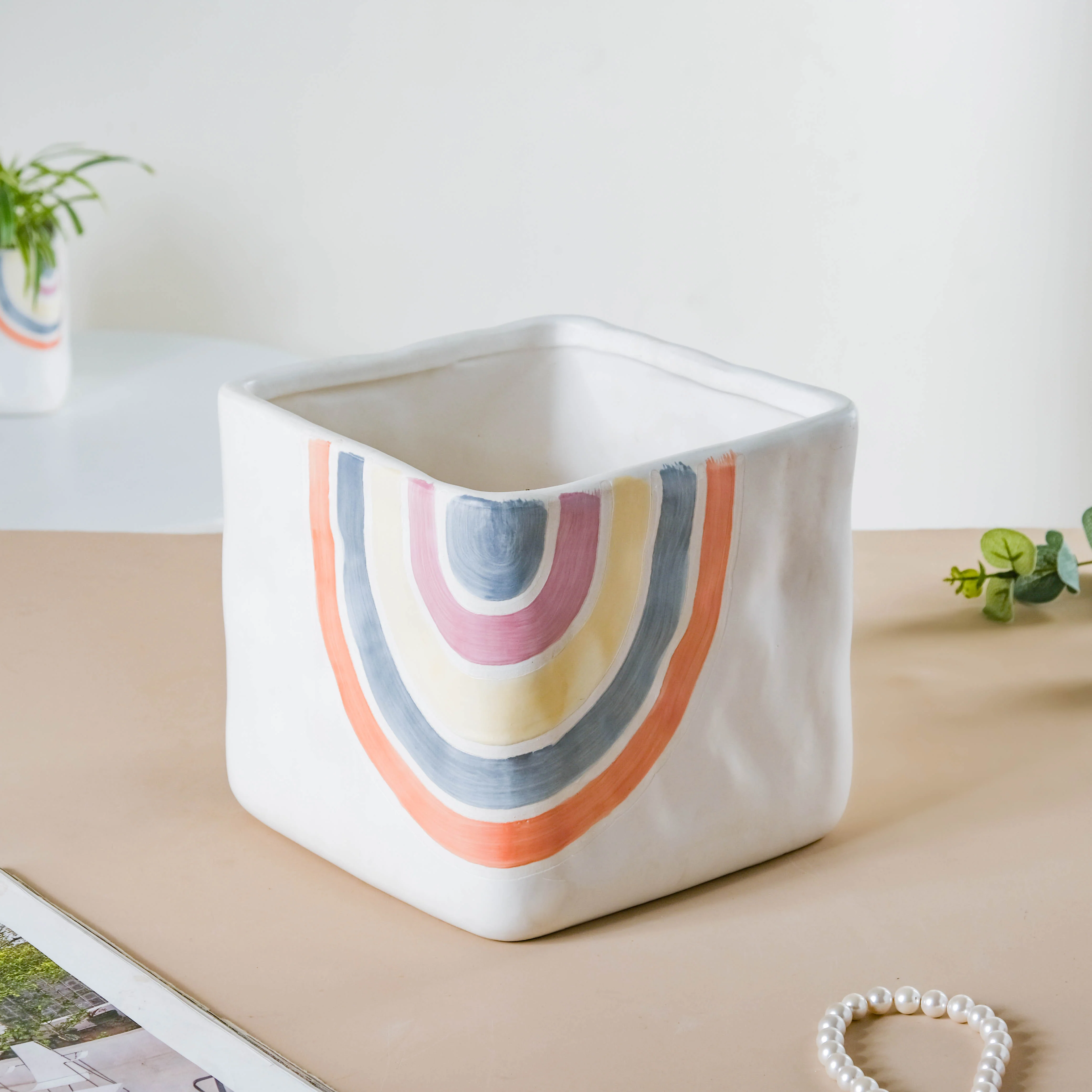 Rainbow Square Pot Large - Image 4