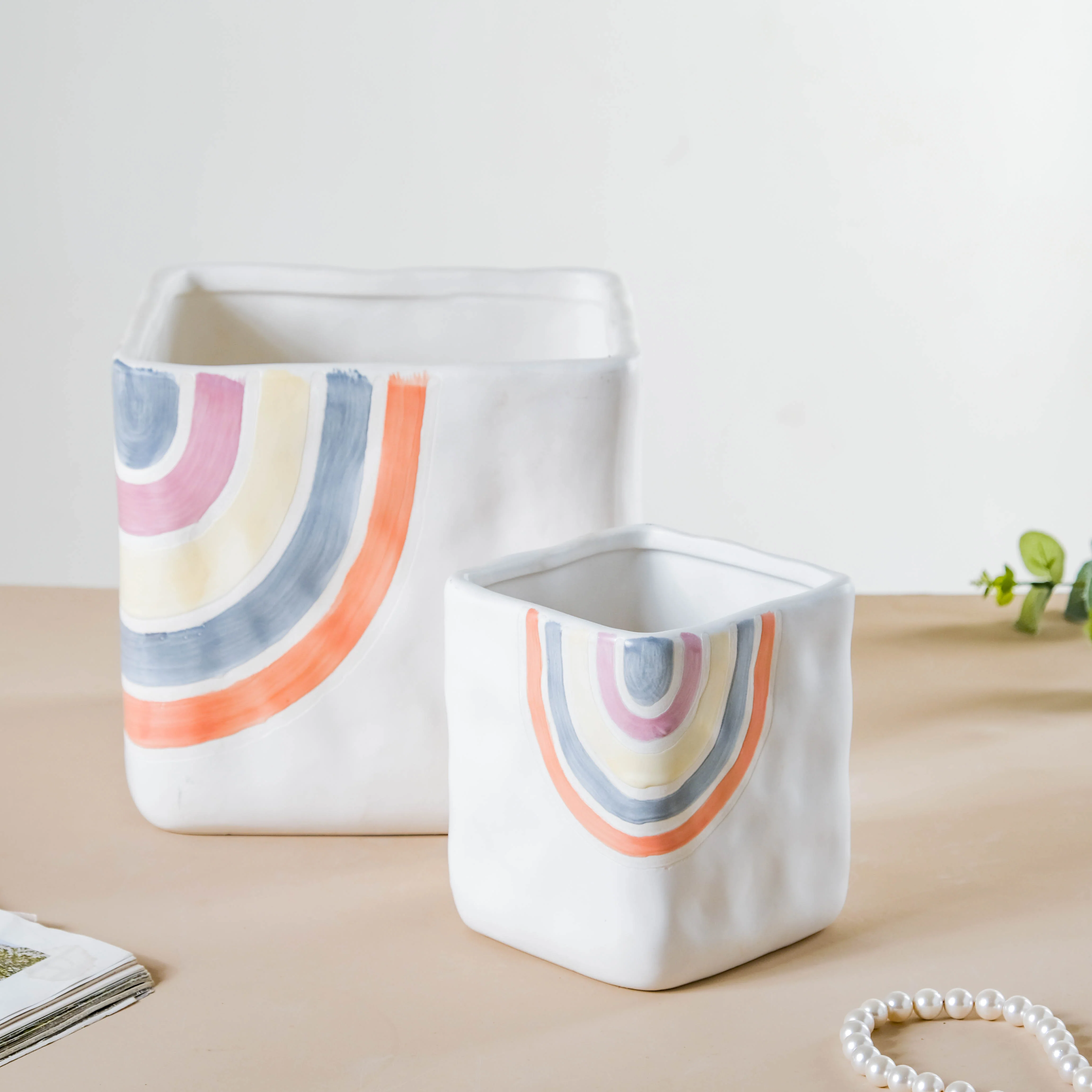Rainbow Square Pot Large - Image 9