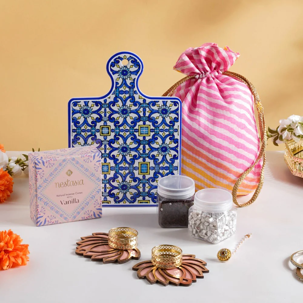 Rajasthani Wedding Gift Hamper Set Of 8 - Image 10