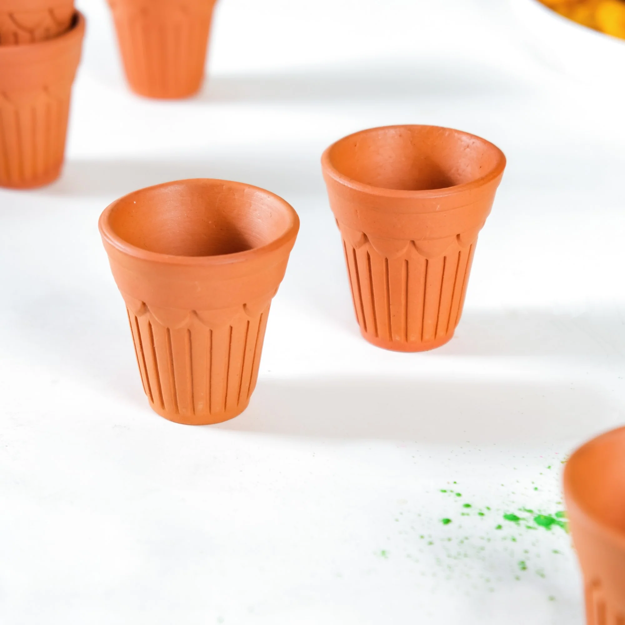Real Bengal Terracotta Mini Kulhad Cup Set Of 12 60ml - Image 10