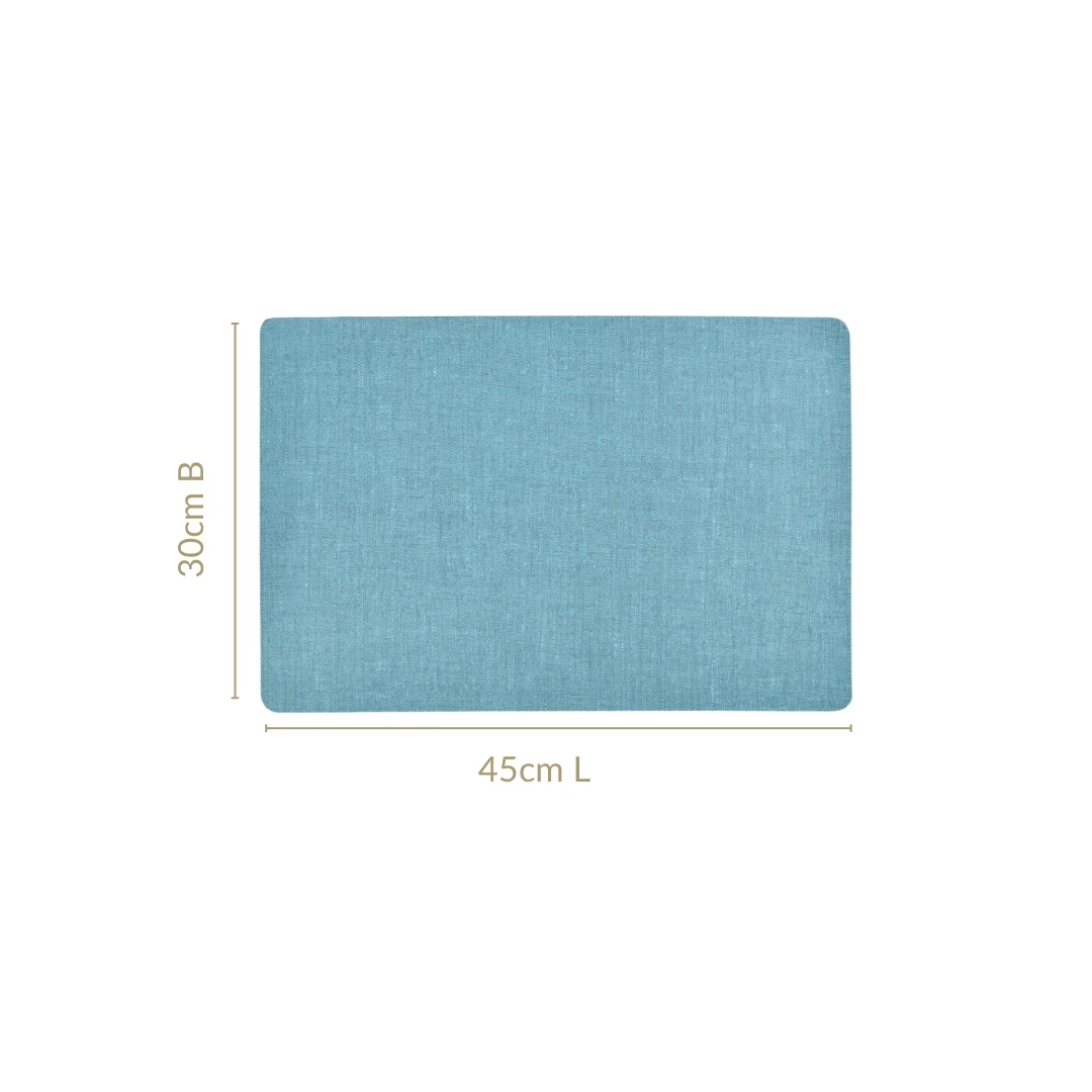 Rectangle Blue Dinner Table Mat Set Of 6 - Image 4